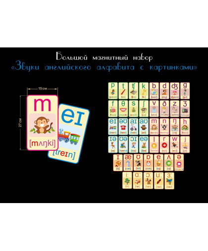 МАГНИТНОЕ ПОСОБИЕ "АНГЛИЙСКИЕ ЗВУКИ" купить
