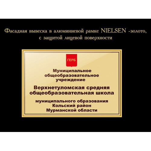 ФАСАДНАЯ ВЫВЕСКА ДЛЯ ШКОЛЫ БЕЖЕВАЯ