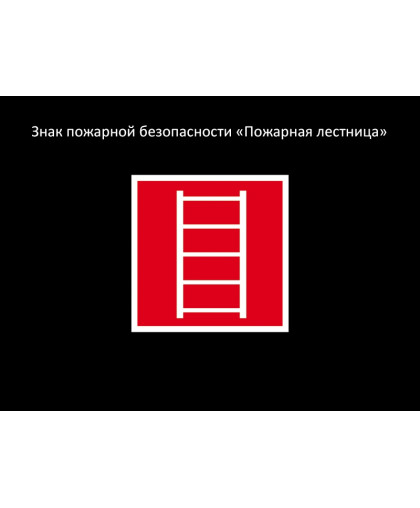 ЗНАК ПОЖАРНОЙ БЕЗОПАСНОСТИ - ЛЕСТНИЦА купить